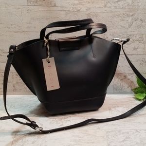 Nicoli Dark Blue Leather Purse